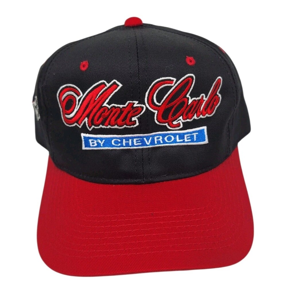 Monte Carlo by Chevrolet Mens Vintage Hat Cap Embroidered NOS Adjustable